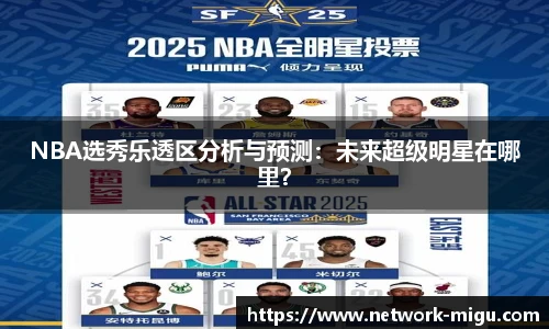 NBA选秀乐透区分析与预测：未来超级明星在哪里？