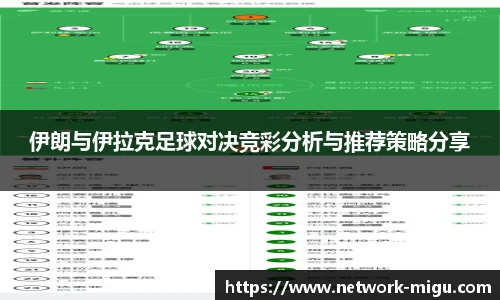 伊朗与伊拉克足球对决竞彩分析与推荐策略分享